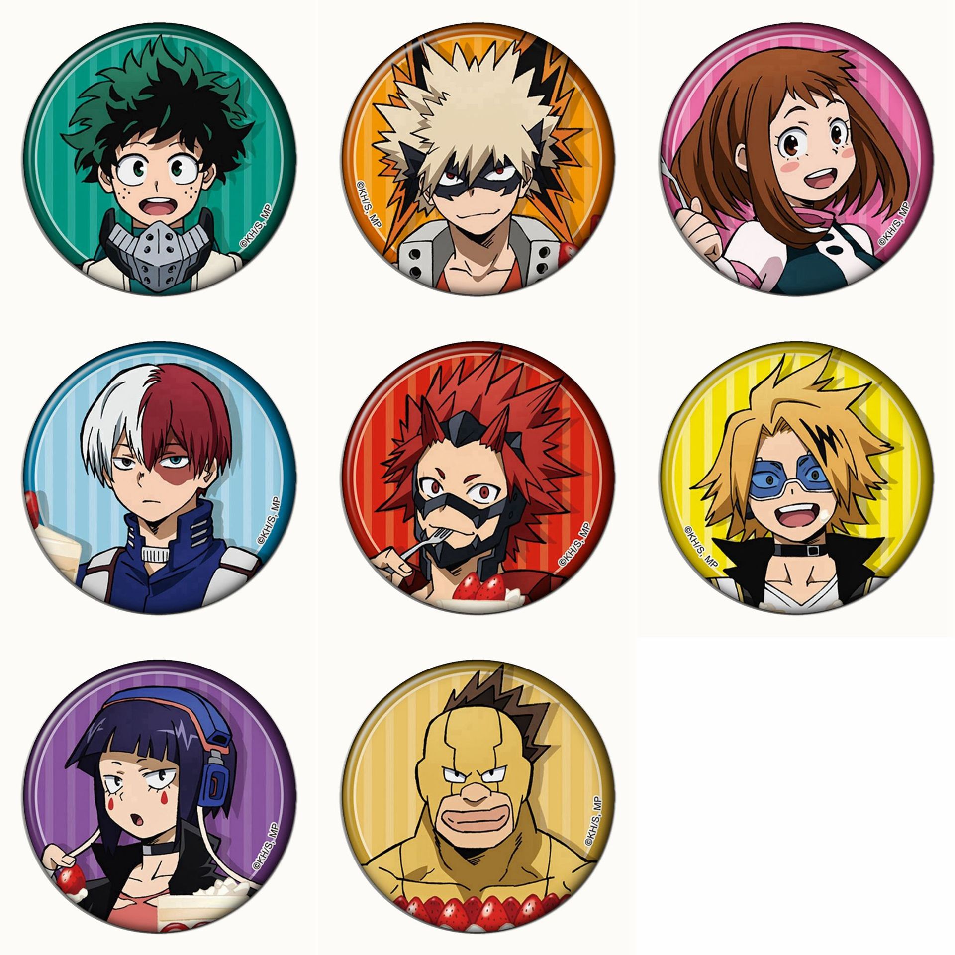 Anime Cosplay Website - 8 badges Boku No Hero Academia,