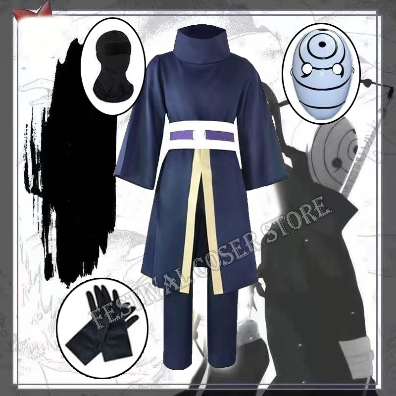 Anime Cosplay Kimono - Costume de cosplay Anime Uchiha Obito,