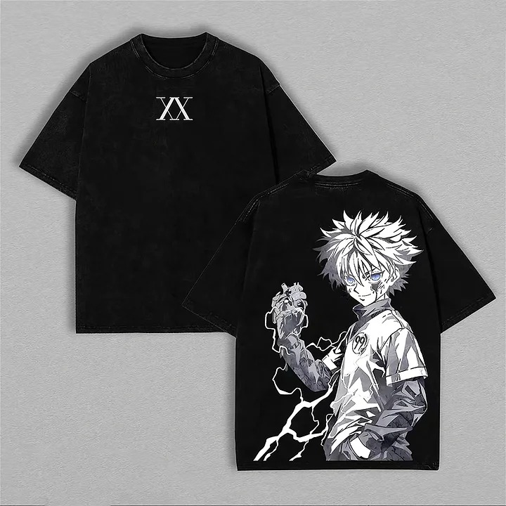 Cosplay Anime Killua Zoldyck - T-shirt unisexe Hunter X Hunter Killua