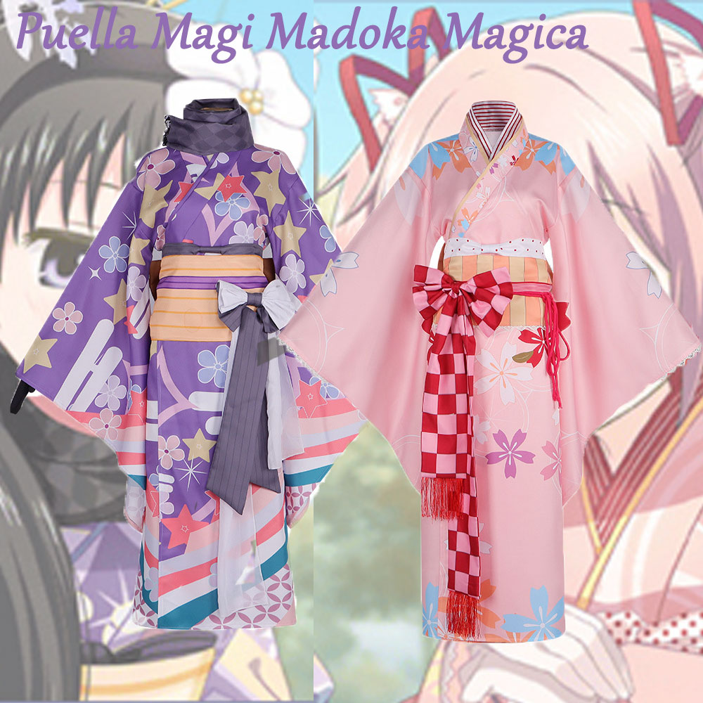 Anime Cosplay Kimono - Peignoir Kimono Cosplay Puella Magi Madoka