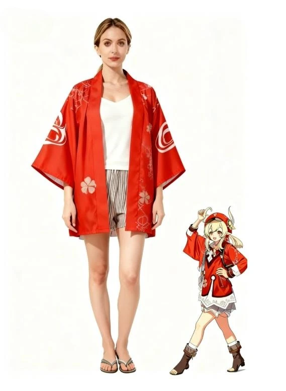 Anime Cosplay Kimono - Kimono et Cape de Cosplay Genshin