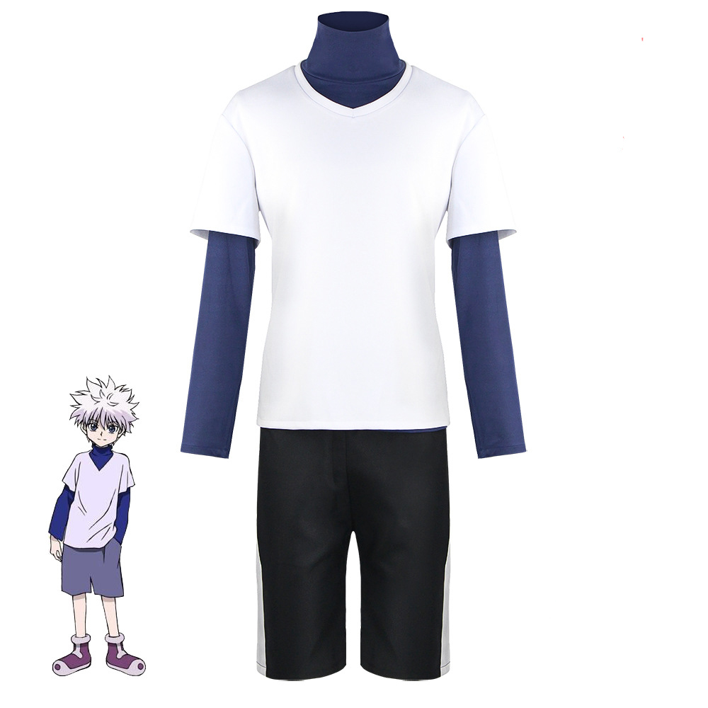 Cosplay Anime Killua Zoldyck - Anime Killua Zoldyck Cosplay Costume hauts