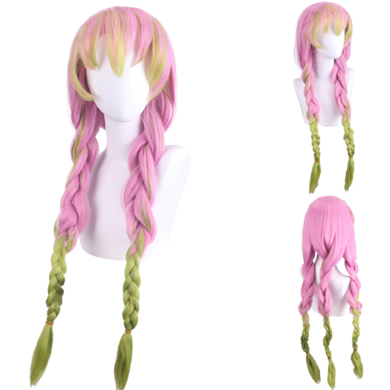 Anime Cosplay Nezuko - Perruque de Cosplay Demon Slayer 1:1,