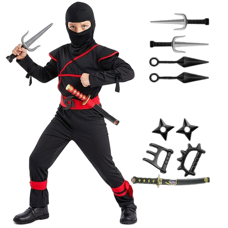 Kids Cosplay Anime - Costume de samouraï japonais pour enfants,