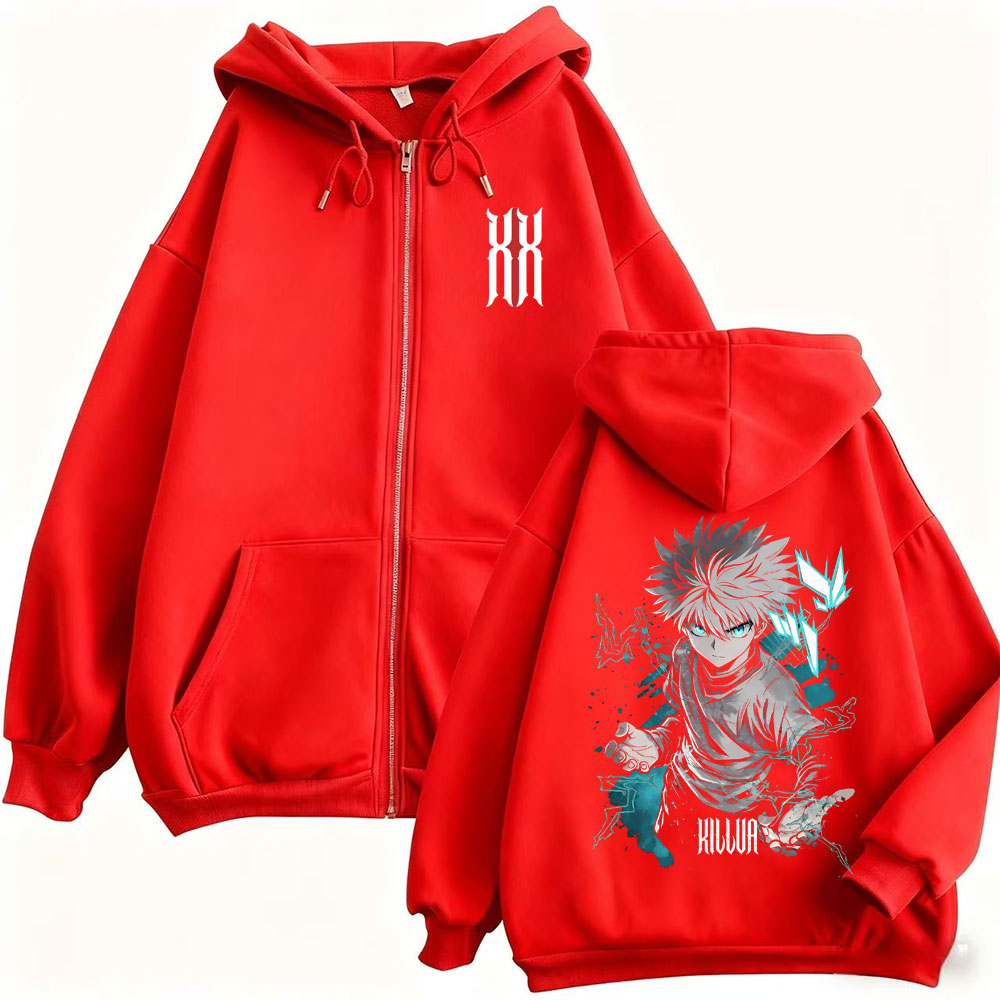 Sweat à capuche avec fermeture - Cosplay Anime Killua Zoldyck avis et prix