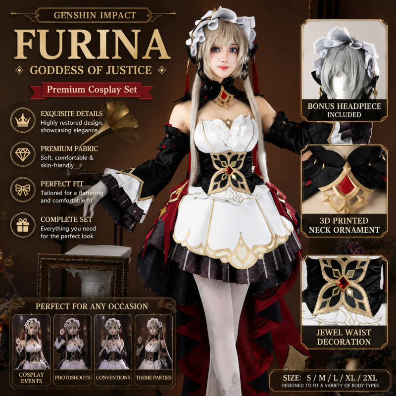 Robe de cosplay Genshin Impact - Cosplay Anime Expo avis et prix