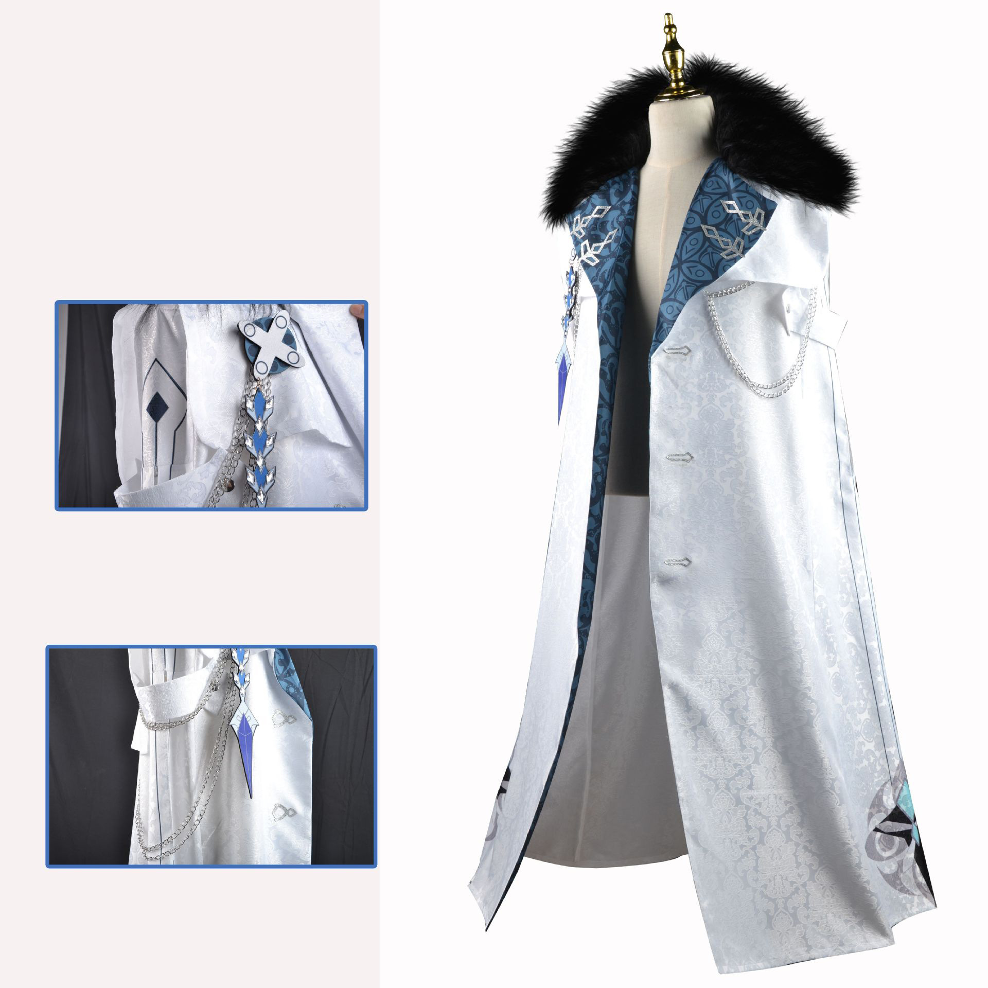 Fatui Harbinger Cosplay Costum - Bleach Captain Coat avis et prix