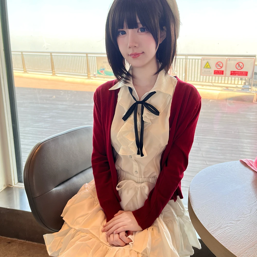 Ensemble manteau rouge pour fi - Anime Cosplay Lolita avis et prix