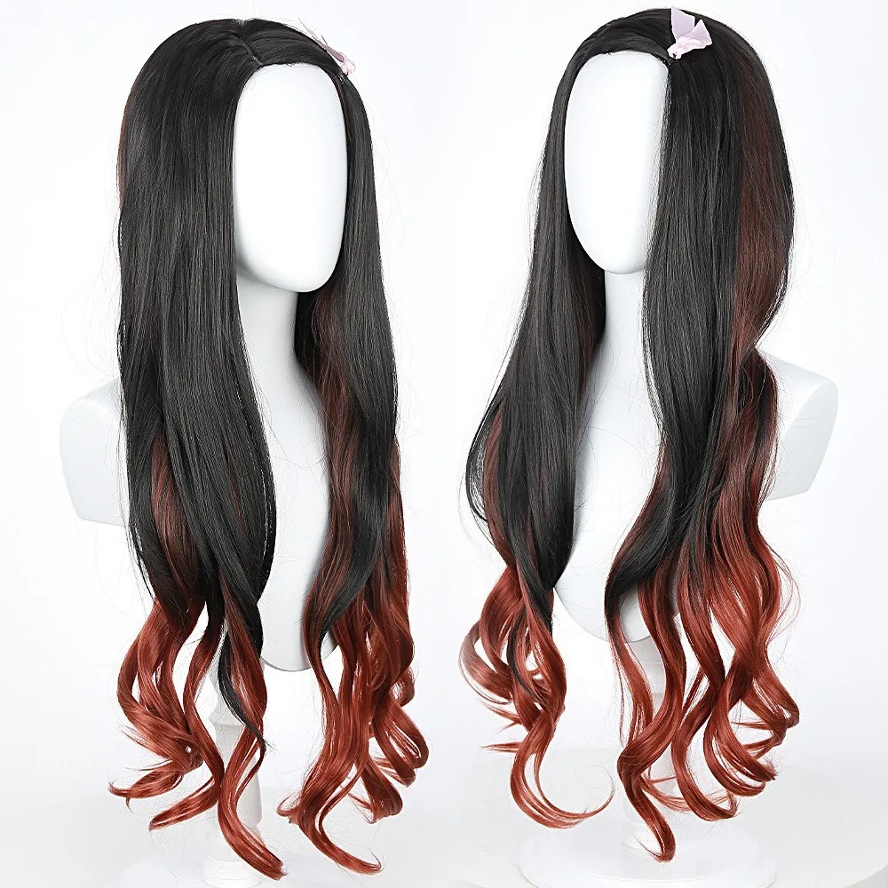 Perruque de cosplay Nezuko ani - Anime Cosplay Nezuko avis et prix